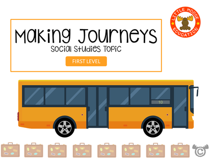 Making Journeys digital topic pack front cover, Social Studies First Level, Curriculum for Excellence