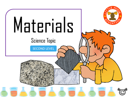 Materials digital topic pack front cover, Science Second Level, Curriculum for Excellence