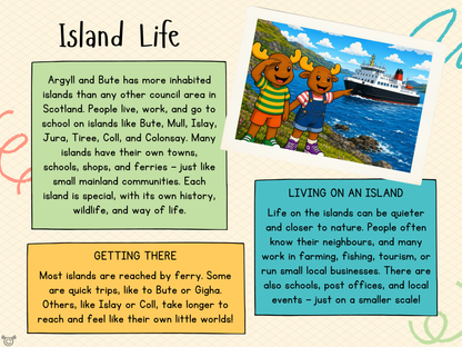 Teacher’s notes from My Area – Argyll and Bute Social Studies pack, First Level