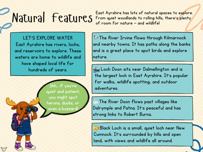 Teacher’s notes from My Area – East Ayrshire Social Studies pack, First Level