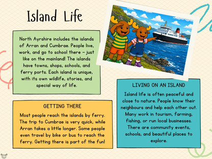 Teacher’s notes from My Area – North Ayrshire Social Studies pack, First Level