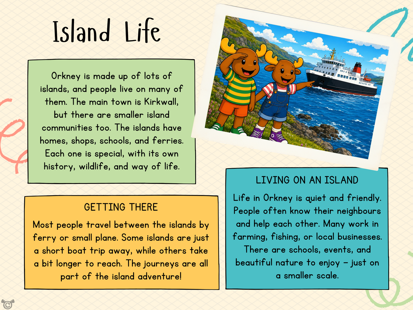 Teacher’s notes from My Area – Orkney Islands Social Studies pack, First Level