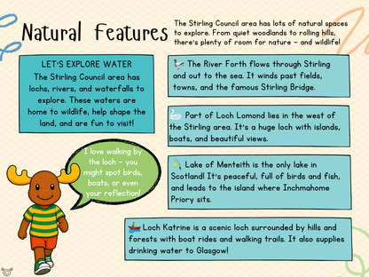 Teacher’s notes from My Area – Stirling Social Studies pack, First Level