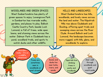 Teacher’s notes from My Area – West Dunbartonshire Social Studies pack, First Level
