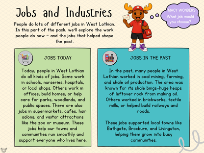 Teacher’s notes from My Area – West Lothian Social Studies pack, First Level