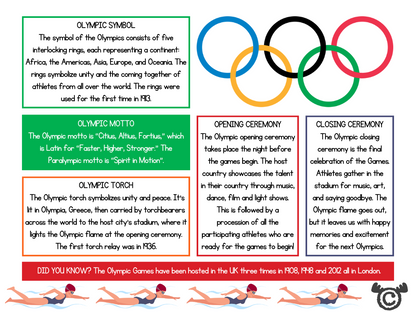 Teacher’s notes from Olympics Social Studies pack, Second Level