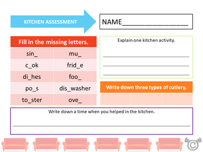 Assessment task from Our House Social Studies pack, Early Level
