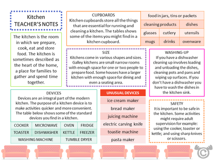Teacher’s notes from Our House Social Studies pack, Early Level