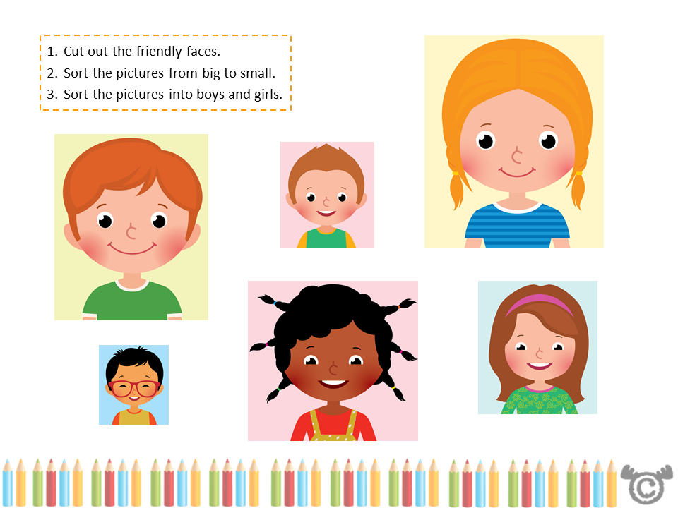 Sorting activity from Our School Social Studies pack, Early Level