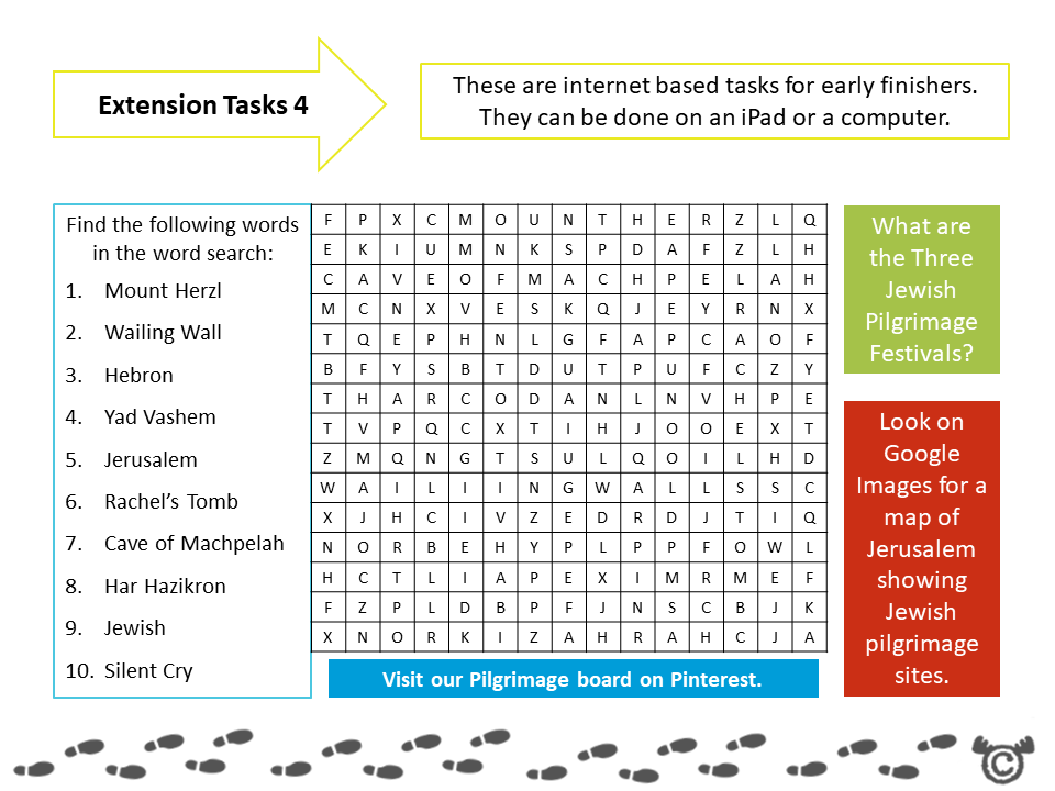 Extension tasks from Pilgrimage RME pack, Second Level