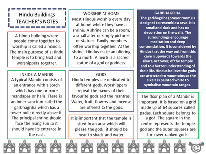 Teacher’s notes from Religious Buildings RME pack, Second Level