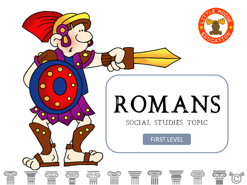 Romans digital topic pack front cover, Social Studies First Level, Curriculum for Excellence