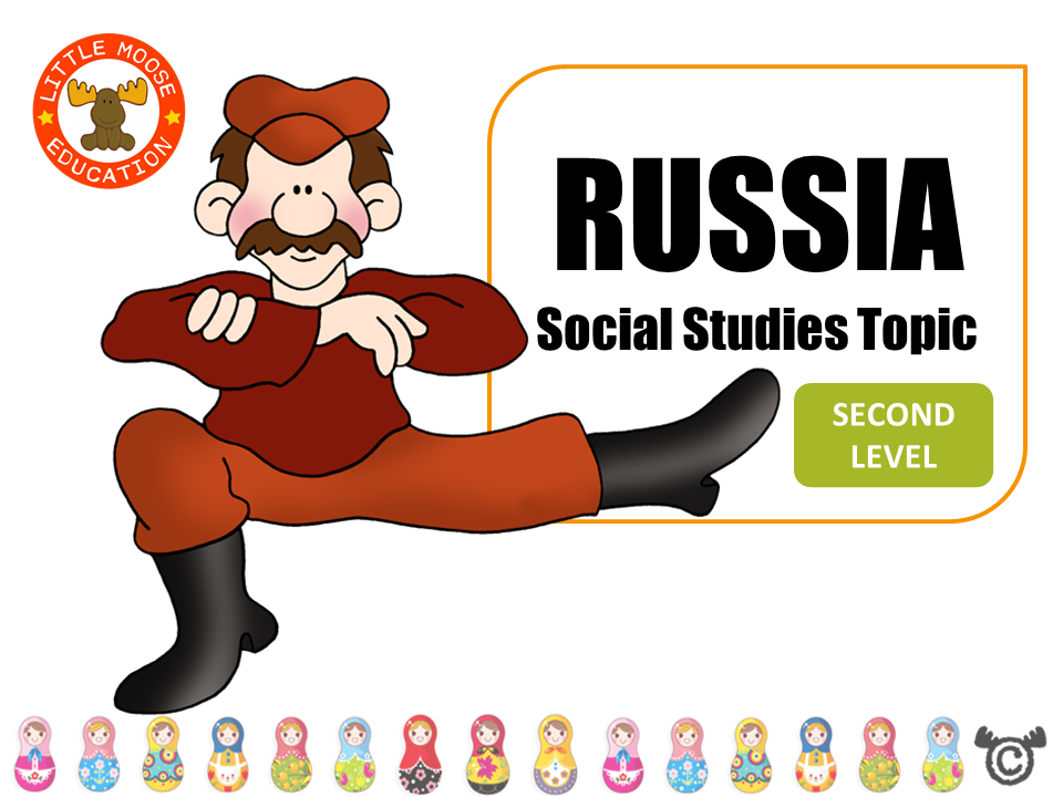 Russia digital topic pack front cover, Social Studies Second Level, Curriculum for Excellence