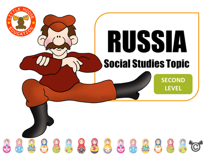 Russia digital topic pack front cover, Social Studies Second Level, Curriculum for Excellence