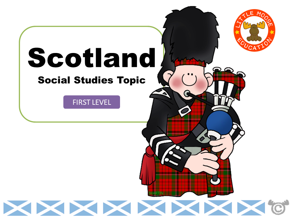 Scotland digital topic pack front cover, Social Studies First Level, Curriculum for Excellence