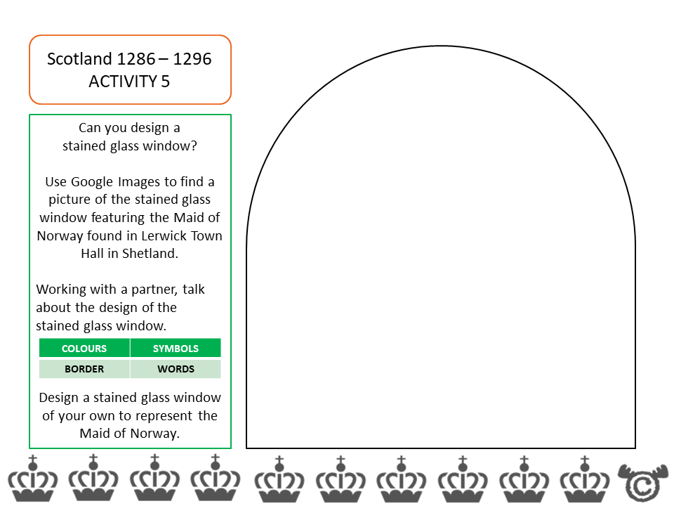 Design activity from World War Two Social Studies pack, Second Level