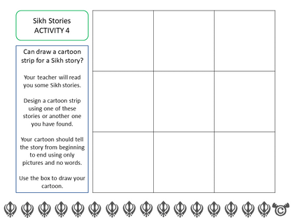 Story-based activity from Sikhism RME pack, Second Level