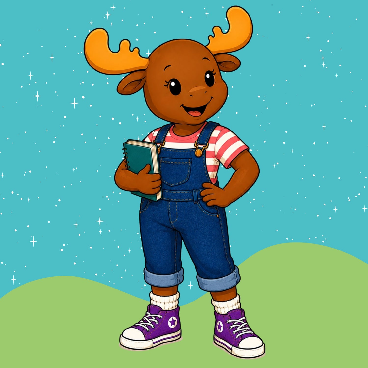 Macy holding a book for Explore Social Studies learning resources