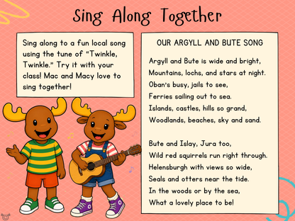 Song from My Area – Argyll and Bute Social Studies pack, First Level
