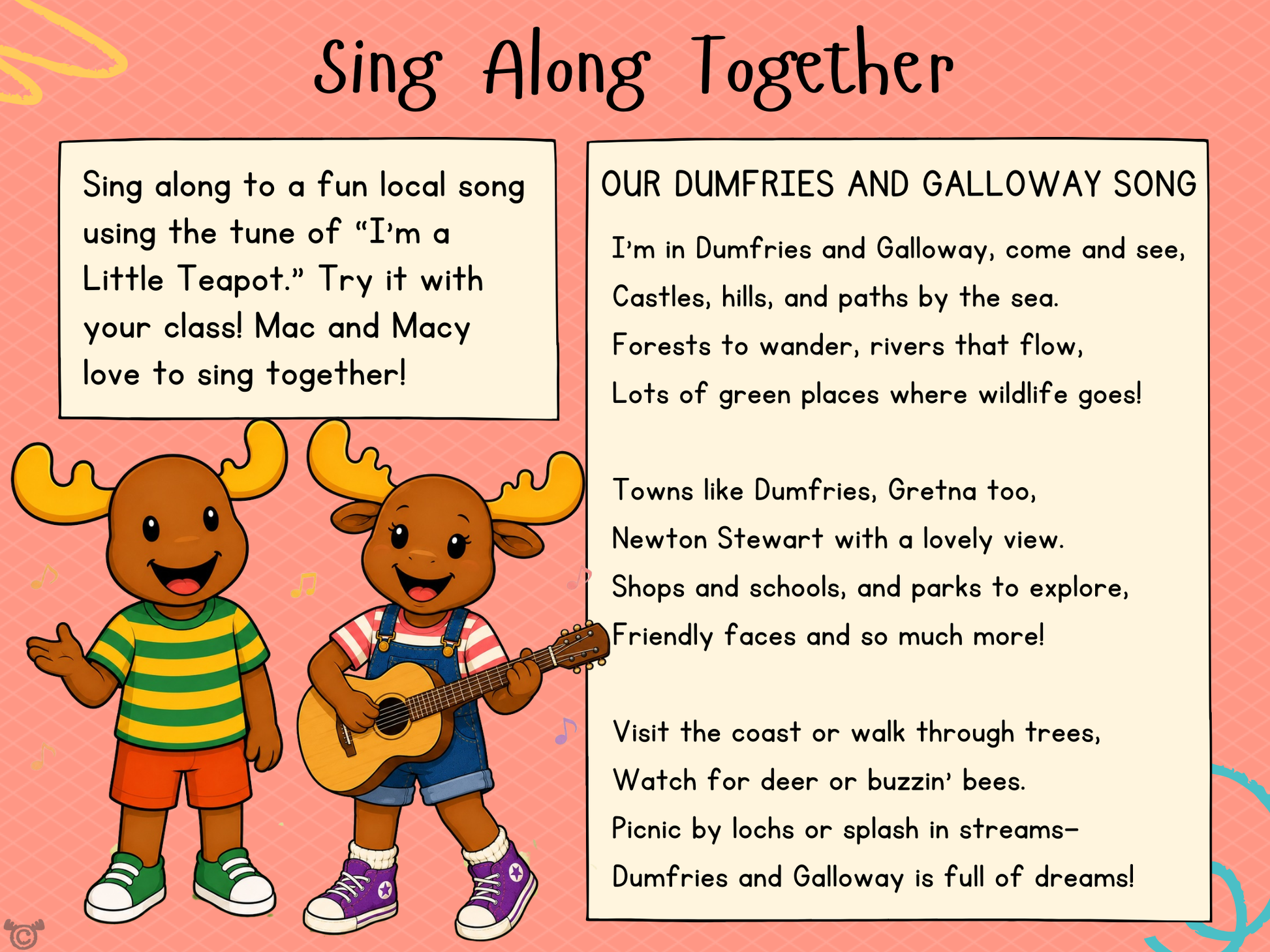 Song from My Area – Dumfries and Galloway Social Studies pack, First Level