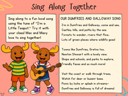 Song from My Area – Dumfries and Galloway Social Studies pack, First Level