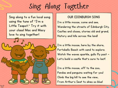 Song from My Area – Edinburgh Social Studies pack, First Level
