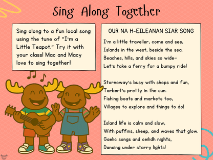 Song from My Area – Na h-Eileanan Siar Social Studies pack, First Level