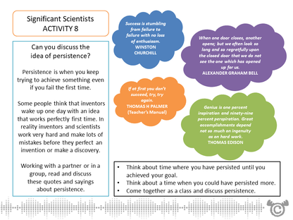 Discussion activity from Sound Science pack, Second Level