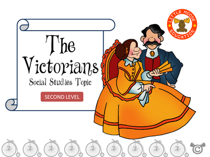The Victorians digital topic pack front cover, Social Studies Second Level, Curriculum for Excellence