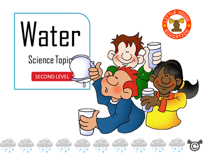 Water digital topic pack front cover, Science Second Level, Curriculum for Excellence