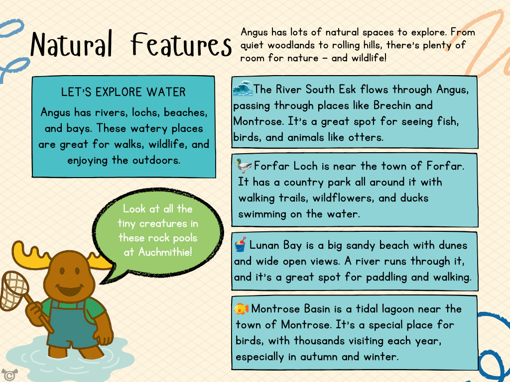 Teacher’s notes from My Area – Angus Social Studies pack, First Level