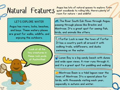 Teacher’s notes from My Area – Angus Social Studies pack, First Level