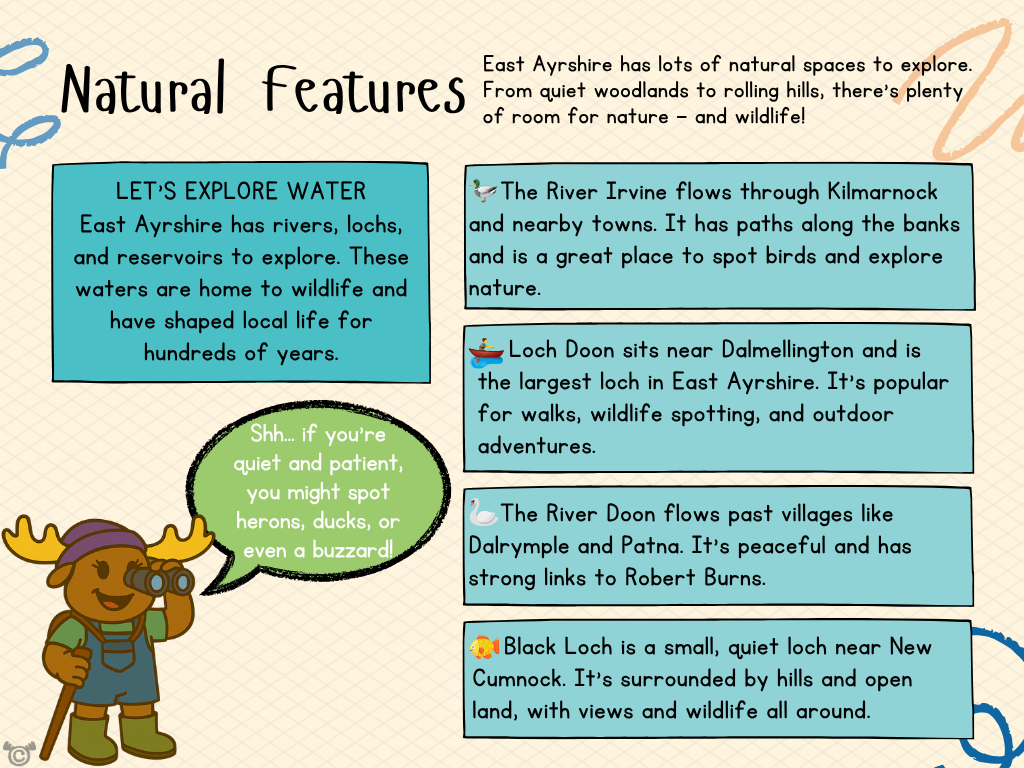 Teacher’s notes from My Area – East Ayrshire Social Studies pack, First Level