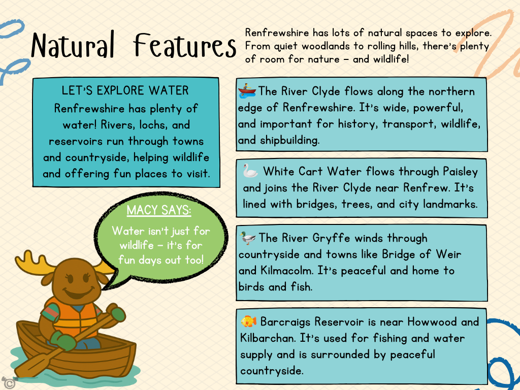 Teacher’s notes from My Area – Renfrewshire Social Studies pack, First Level