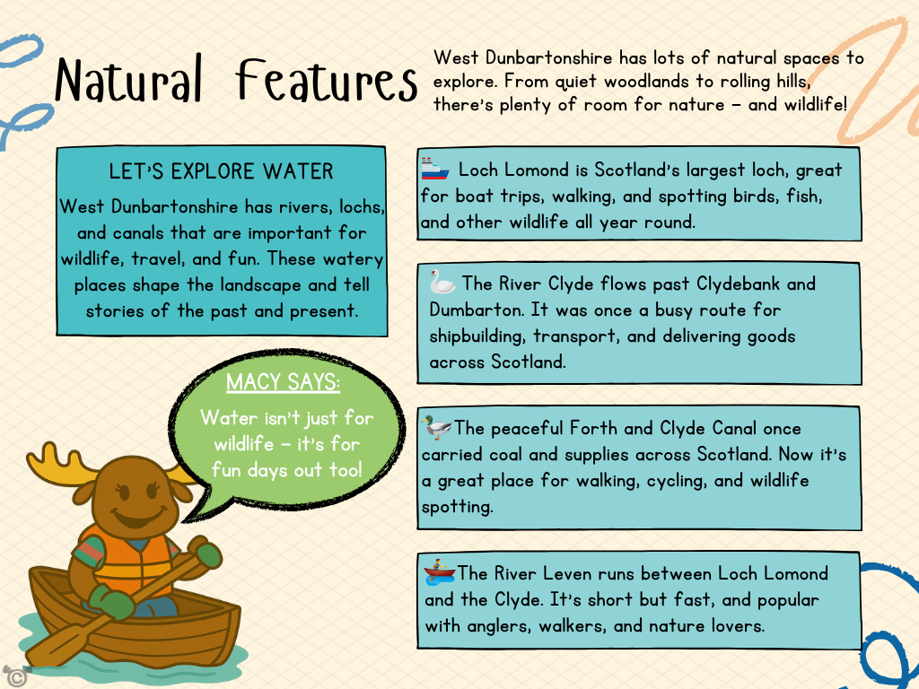 Teacher’s notes from My Area – West Dunbartonshire Social Studies pack, First Level