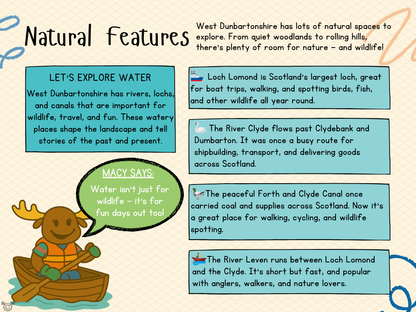 Teacher’s notes from My Area – West Dunbartonshire Social Studies pack, First Level